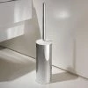 Keuco Moll Toilet Brush & Holder - Chrome/White