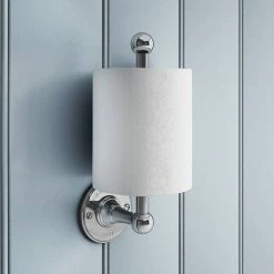 Chatsworth 1928 Traditional Spare Toilet Roll Holder - Chrome -TOILET ACCESSORIES shop 105CHT d2 460