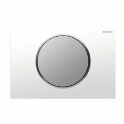 Geberit Sigma 10 White + Matt Chrome Flush Plate for UP320/UP720 Cistern - 115.758.KL.5