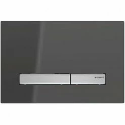Geberit Sigma 50 Smoked Reflective Glass Flush Plate for UP320 Cistern - 115.788.SD.2