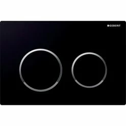 Geberit Sigma 20 Black Flush Plate for UP320/UP720 Cistern - 115.882.KM.10