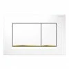 Geberit Sigma30 Dual Flush Plate - White/Gold - 115.883.KK.1 -TOILET ACCESSORIES shop 115.883.KK .1 prod