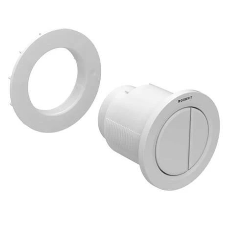 Geberit Type 01 Pneumatic Dual Flush Button for Concealed Cisterns - White Alpine - 116.050.11.1 4 Geberit Type 01 Pneumatic Dual Flush Button for Concealed Cisterns - White Alpine - 116.050.11.1 - Image 2