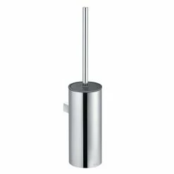 Keuco Moll Wall Mounted Toilet Brush & Holder - Chrome/Anthracite