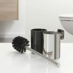 Tiger Colar Toilet Brush & Holder - Polished Stainless Steel -TOILET ACCESSORIES shop 1314830346 D2 460
