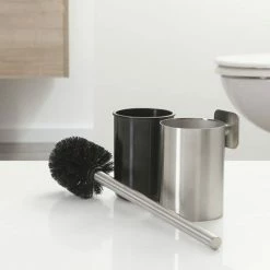 Tiger Colar Toilet Brush & Holder - Brushed Stainless Steel -TOILET ACCESSORIES shop 1314830946 D2 460