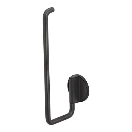 Tiger Tune Spare Toilet Roll Holder - Brushed Black Metal/Black 6 Tiger Tune Spare Toilet Roll Holder - Brushed Black Metal/Black - Image 4