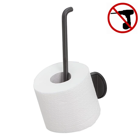 Tiger Tune Spare Toilet Roll Holder - Brushed Black Metal/Black 3 Tiger Tune Spare Toilet Roll Holder - Brushed Black Metal/Black