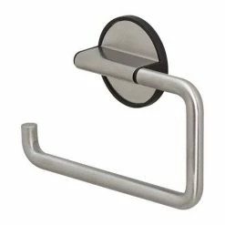 Tiger Tune Toilet Roll Holder - Brushed Stainless Steel/Black -TOILET ACCESSORIES shop 1326530946 D1 460