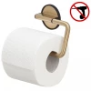 Tiger Tune Toilet Roll Holder - Brushed Brass/Black