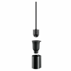 Keuco Plan Wall Mounted Toilet Brush & Holder - Black -TOILET ACCESSORIES shop 14972370200 D5 460