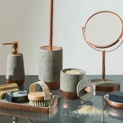 Neptune Toilet Brush Holder - Concrete & Copper 7 Neptune Toilet Brush Holder - Concrete & Copper -TOILET ACCESSORIES shop 1601635 d2 460