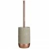 Neptune Toilet Brush Holder - Concrete & Copper -TOILET ACCESSORIES shop 1601635 p