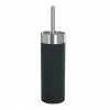 Wenko Creta Toilet Brush & Holder - Black - 19981100 -TOILET ACCESSORIES shop 19981100 P