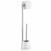 Wenko Avola White Extra Heavy Freestanding Toilet Brush & Roll Holder - 22989100 -TOILET ACCESSORIES shop 22989100 p