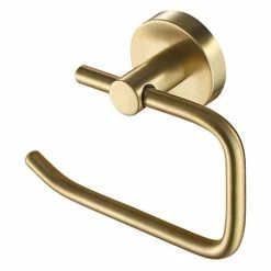 JTP Vos Brushed Brass Toilet Roll Holder