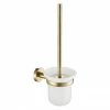 JTP Vos Brushed Brass Toilet Brush & Holder -TOILET ACCESSORIES shop 23165BBR P