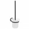 JTP Vos Brushed Black Toilet Brush & Holder -TOILET ACCESSORIES shop 27165BBL P