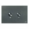 JTP Brushed Black Steel Pneumatic Flush Plate -TOILET ACCESSORIES shop 27701FPBBL P