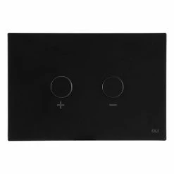 JTP Matt Black Steel Pneumatic Flush Plate