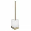 JTP Hix Brushed Brass Toilet Brush & Holder -TOILET ACCESSORIES shop 33165BBR P