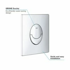 Grohe Skate Air WC Wall Flush Plate - Chrome - 38505000 -TOILET ACCESSORIES shop 38505000 D6 460