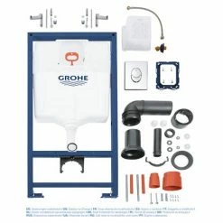 Grohe Rapid SL 1.13m Low Noise 3 in 1 Set Support Frame for Wall Hung WC - 38721001 -TOILET ACCESSORIES shop 38721001 D3 460