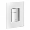 Grohe Skate Cosmopolitan WC Wall Flush Plate - Chrome/daVinci Satin - 38845MF0 -TOILET ACCESSORIES shop 38845MF0 P
