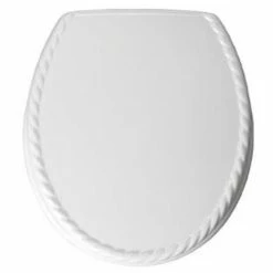 Bemis - 5023AR Rope Design Toilet Seat - White - 5023AR000