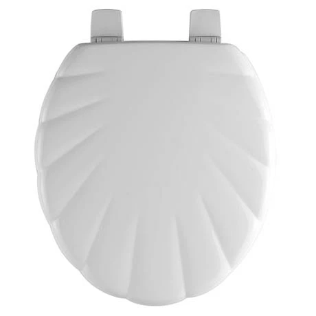 Bemis - 5900AR Shell Design Toilet Seat - White - 5900AR000 3 Bemis - 5900AR Shell Design Toilet Seat - White - 5900AR000