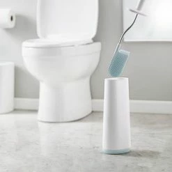 Joseph Joseph Flex Smart Toilet Brush & Holder - White/Blue - 70506 -TOILET ACCESSORIES shop 70506 D3 460