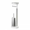 Joseph Joseph EasyStore Plus Freestanding Toilet Paper Holder with Flex Steel Toilet Brush - 70519