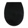 Aqualona Duroplast Soft Close Toilet Seat with Quick Release - Black - 77504
