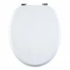 Aqualona White Wooden MDF Toilet Seat - 77573 2 Aqualona White Wooden MDF Toilet Seat - 77573 -TOILET ACCESSORIES shop 77573 P