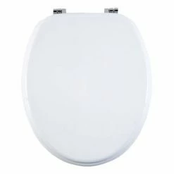 Aqualona White Wooden MDF Toilet Seat - 77573