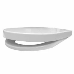 Euroshowers ONE Seat Long Elongated D-Shape Soft Close Toilet Seat - White - 88310 -TOILET ACCESSORIES shop 80410 n d3 375