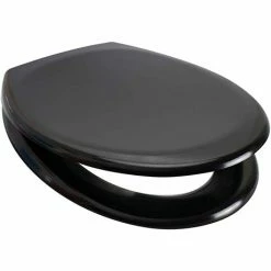 Euroshowers Rainbow Soft Close Toilet Seat - Black - 84490
