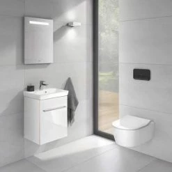 Villeroy and Boch ViConnect Glass Glossy Black Dual Flush Plate - 922400RB -TOILET ACCESSORIES shop 922400RB D2 460
