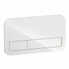 Villeroy and Boch ViConnect Glass Glossy White Dual Flush Plate - 922400RE -TOILET ACCESSORIES shop 922400RE P