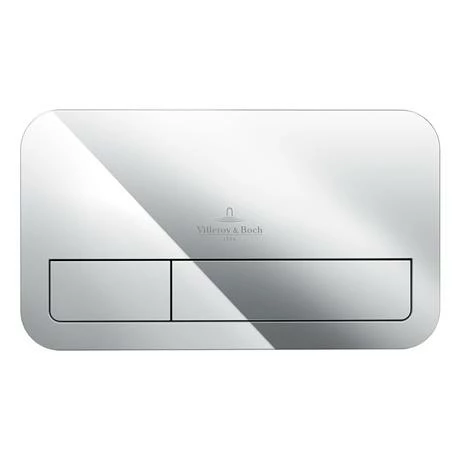 Villeroy and Boch ViConnect Chrome Dual Flush Plate - 92249061 4 Villeroy and Boch ViConnect Chrome Dual Flush Plate - 92249061 - Image 2
