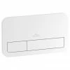 Villeroy and Boch ViConnect White Dual Flush Plate - 92249068 -TOILET ACCESSORIES shop 92249068 P
