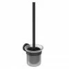 Ideal Standard Silk Black IOM Toilet Brush & Holder -TOILET ACCESSORIES shop A9119XG P