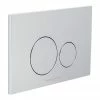 BagnoDesign Aquaeco Chrome Dual Flush Plate with Round Buttons -TOILET ACCESSORIES shop AQE K5230 K ESG2 P