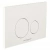 BagnoDesign Aquaeco Gloss White Dual Flush Plate with Round Buttons -TOILET ACCESSORIES shop AQE K5230 K ESG3 WH P