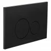 BagnoDesign Aquaeco Matt Black Dual Flush Plate with Round Buttons -TOILET ACCESSORIES shop AQE K5230 K ESG4 MB P