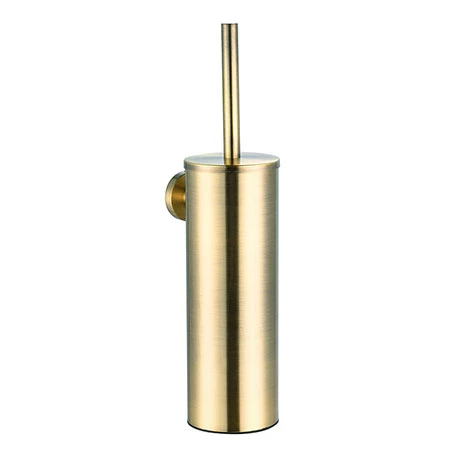 Arezzo Antique Brass Wall Mounted Toilet Brush + Holder 3 Arezzo Antique Brass Wall Mounted Toilet Brush + Holder