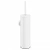 Arezzo Matt White Wall Mounted Toilet Brush + Holder -TOILET ACCESSORIES shop AZBRHMW n p