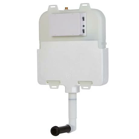 Arezzo Compact Concealed Cistern with Polished Chrome Flush Plate - Round Buttons 5 Arezzo Compact Concealed Cistern with Polished Chrome Flush Plate - Round Buttons - Image 3