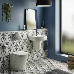 Arezzo Compact Concealed Cistern with Brushed Gunmetal Grey Flush Plate - Round Buttons -TOILET ACCESSORIES shop AZCCGUNR D5 460