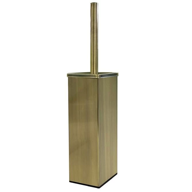 Arezzo Square Toilet Brush Antique Brass 3 Arezzo Square Toilet Brush Antique Brass
